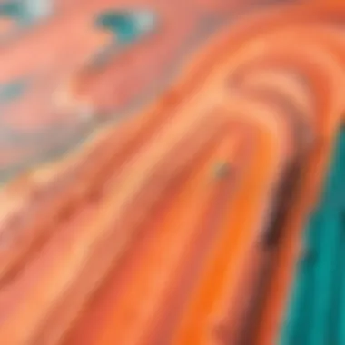 Detailed close-up of acrylic paint texture on a surface