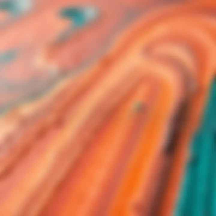 Detailed close-up of acrylic paint texture on a surface