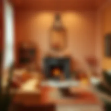 Aesthetic Cinnamon Interior Aesthetic room interior featuring cinnamon tones and matching colors