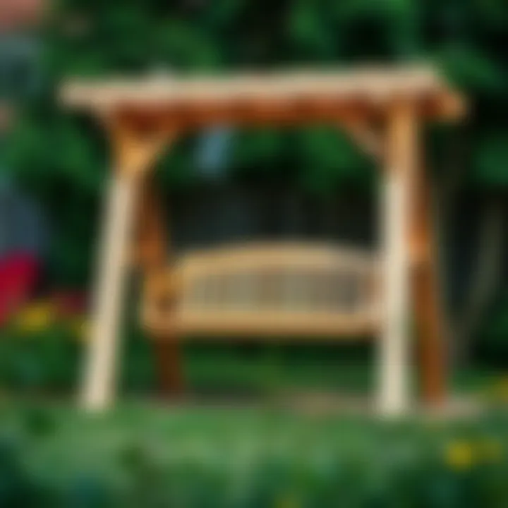 Assembling the swing frame