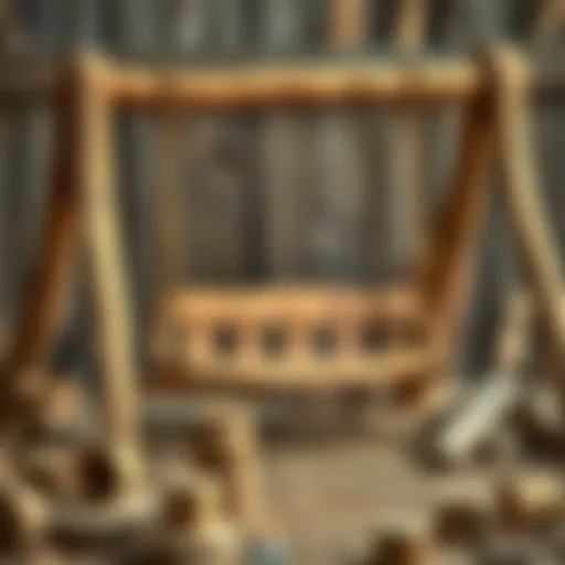 Crafting wood components for the swing
