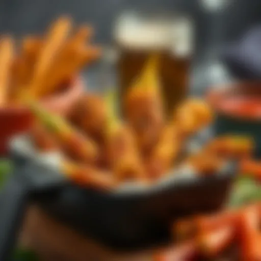 Delicious crispy vegetables cooked in air fryer