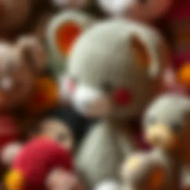 Exploring Amigurumi Techniques An intricate display of amigurumi techniques featuring detailed patterns and textures.