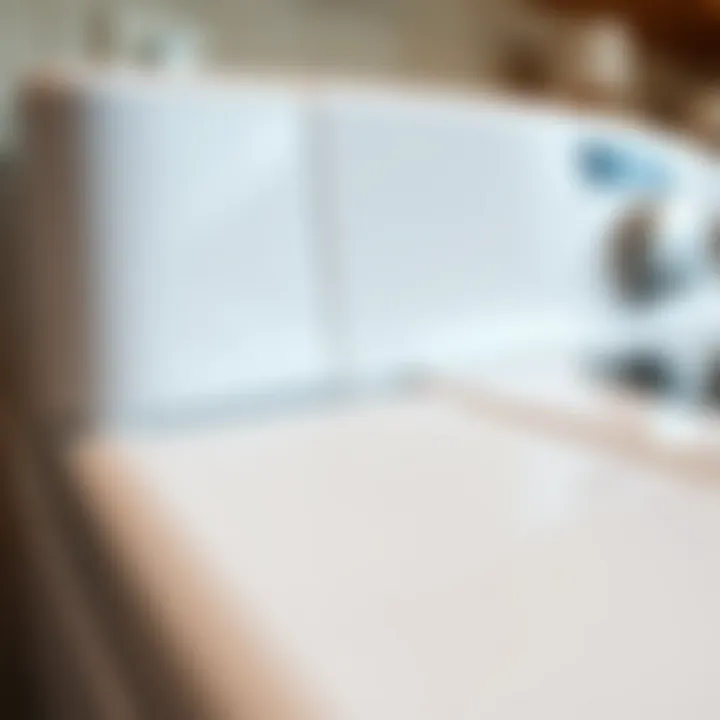 Close-up of a sparkling clean appliance surface