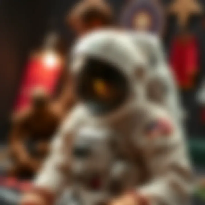 Visual representation of the costume assembly process