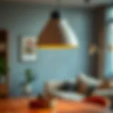 Modern lighting fixture in a contemporary setting