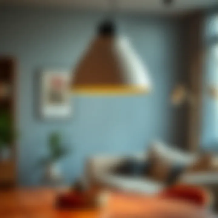 Modern lighting fixture in a contemporary setting