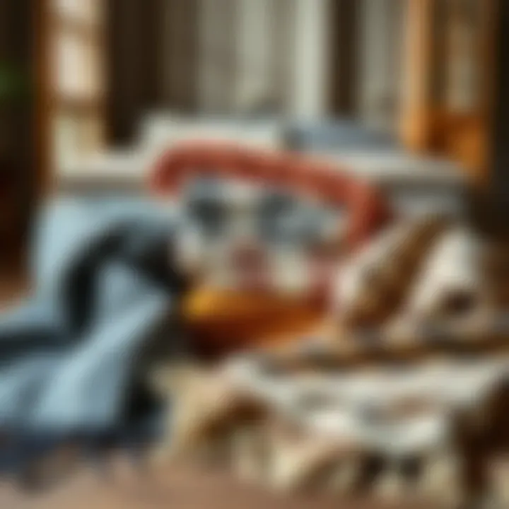 Diverse Blanket Types and Materials Various types of blankets showcasing different materials and designs