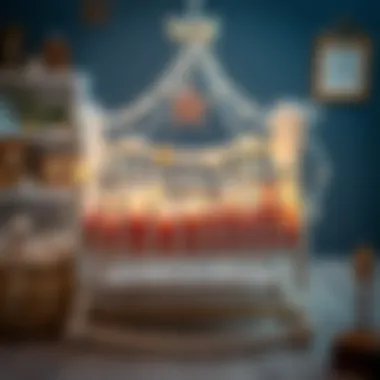 DIY decorations for a personalized baby cradle