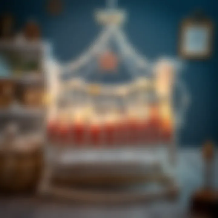 DIY decorations for a personalized baby cradle