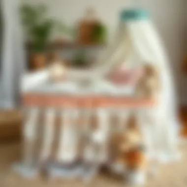 Elegant fabric choices for cradle embellishments