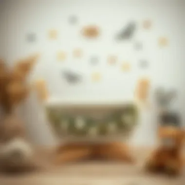 Nature-inspired elements in cradle decoration