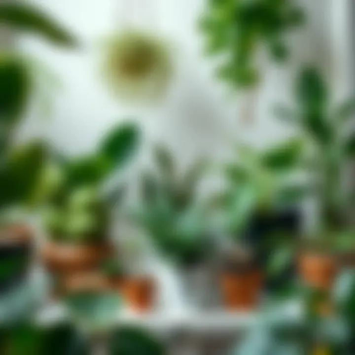 Diverse array of indoor plants