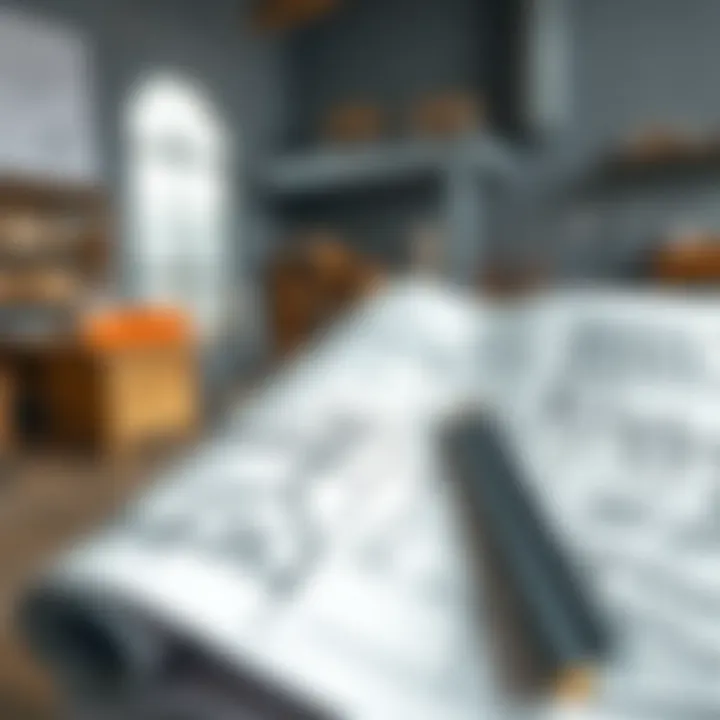 Blueprints for Safety: Structural Solutions Blueprints illustrating structural solutions for earthquake safety.