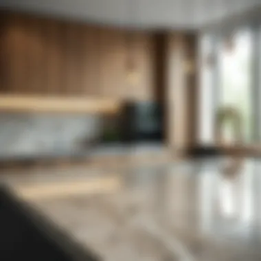 Modern Elegance with Çimstone Countertops Stunning Çimstone wood-look granite countertop in modern kitchen