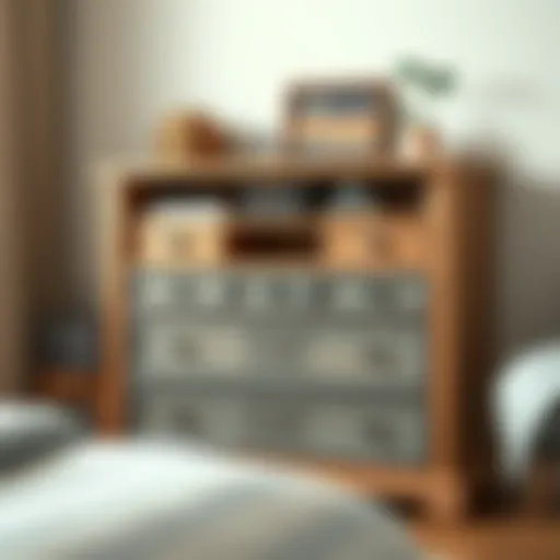 Stylish chest of drawers showcasing organized compartments