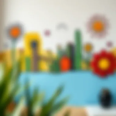 A beautifully painted wall showcasing creativity