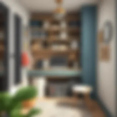 Creative storage solutions in a compact area