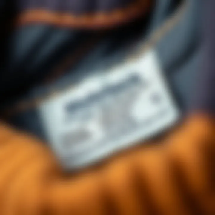 A detailed view of a clothing tag with various information