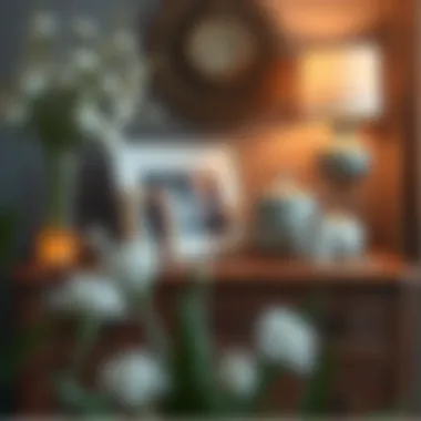 Elegant Decor on Chest of Drawers Elegant decor items placed on a chest of drawers