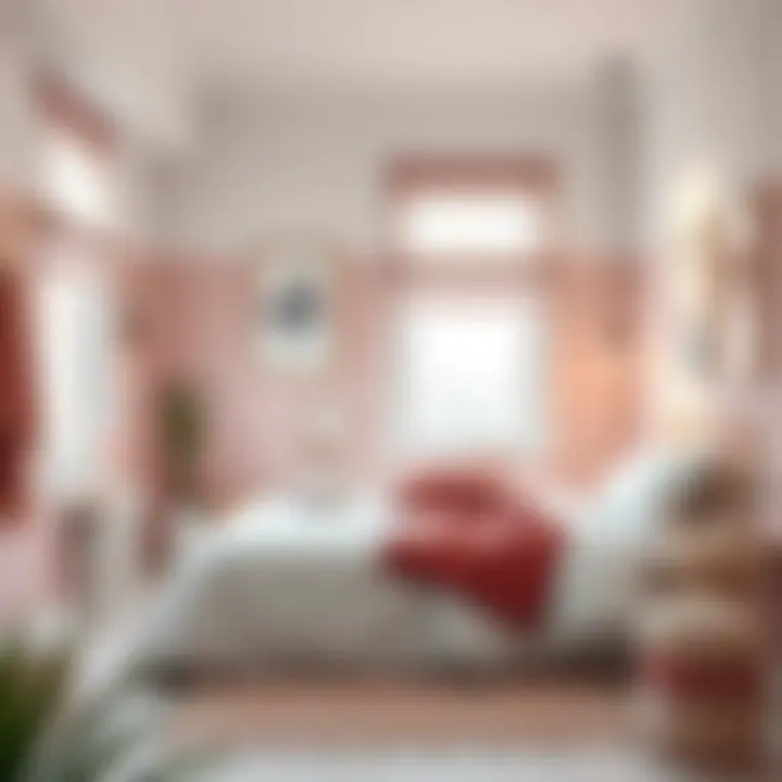 Cozy Bedroom Featuring Soft Pastel Wall Shades Cozy bedroom featuring soft pastel wall shades