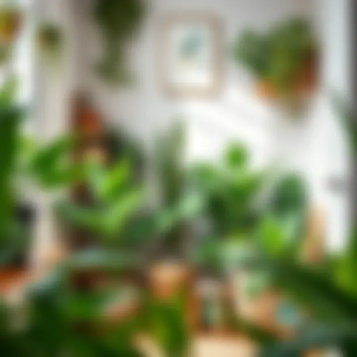 Creating a Tranquil Atmosphere with Houseplants A serene corner filled with various houseplants