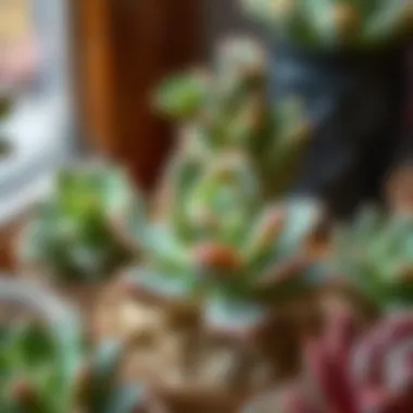 Exploring Diverse Plant Varieties for Home Decor Close-up of a unique succulent variety