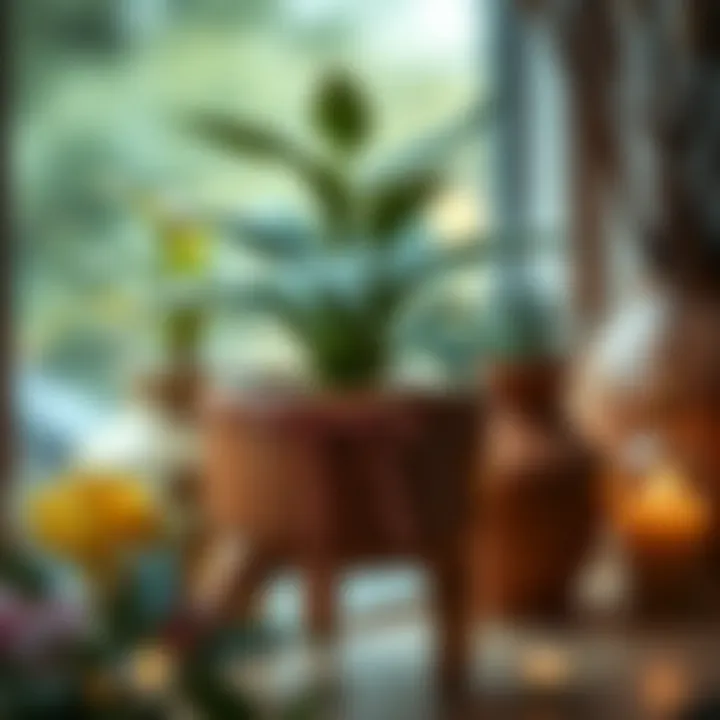 Decorative plant pot as a unique housewarming gift