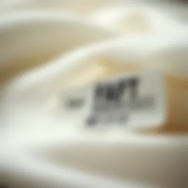 Fabric composition labels in a textile context