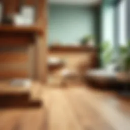 Diverse flooring types showcasing various textures and colors