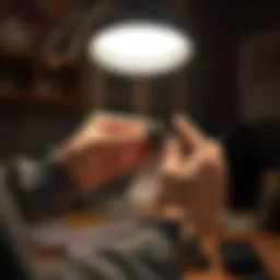 Adjusting the settings of a photosensitive lamp