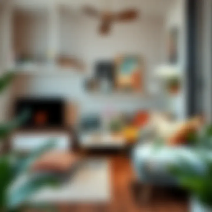 Creative use of accessories enhancing the personal style of the room