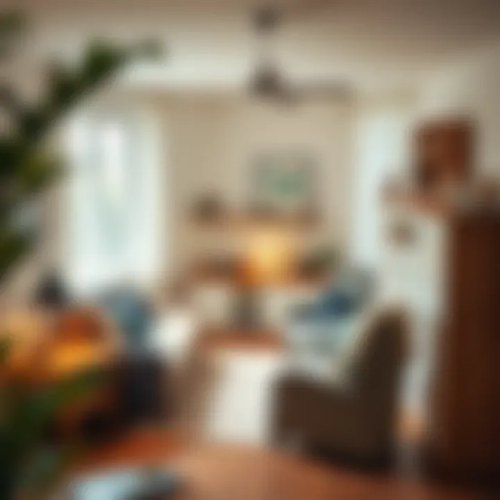 Innovative furniture arrangements creating a functional space