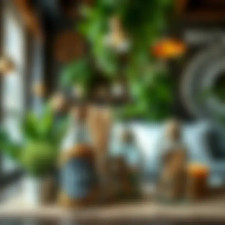 DIY project using recycled items for home decor