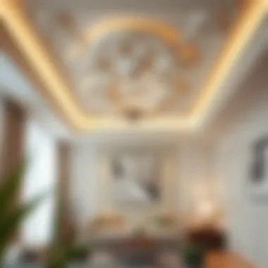 Elegant gypsum ceiling design showcasing modern aesthetics