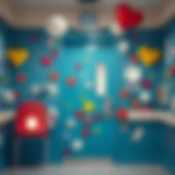 Beautifully crafted hospital door decorations showcasing creativity