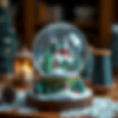 A beautifully designed snow globe showcasing creativity