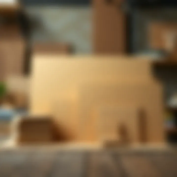 Different sizes of MDF sheets displayed