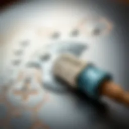 Removing paint from a metal surface with a chemical solution