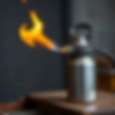 Applying heat to remove paint from metal