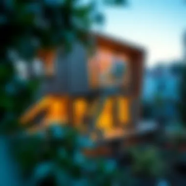 A modern treehouse showcasing innovative architecture