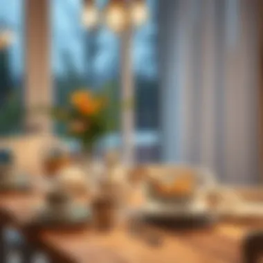 Aesthetic dining setup showcasing beautiful tableware