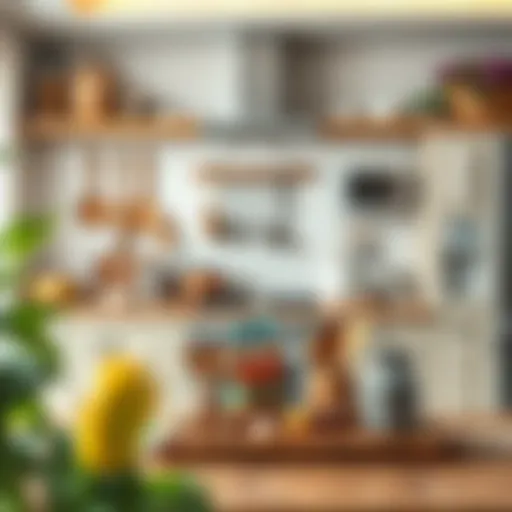 Elegant kitchen layout with essential utensils