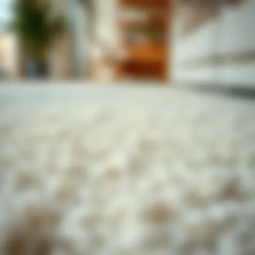 A pristine new carpet showcasing soft fibers