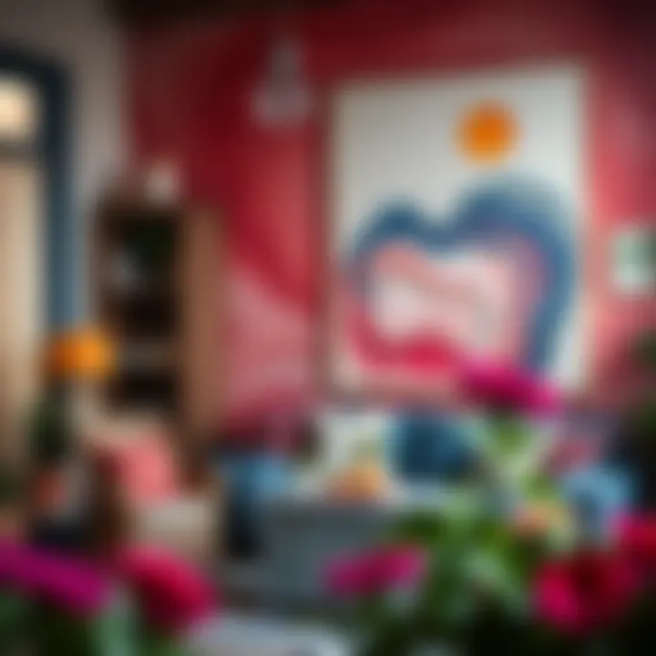 Mood-enhancing color combinations in art