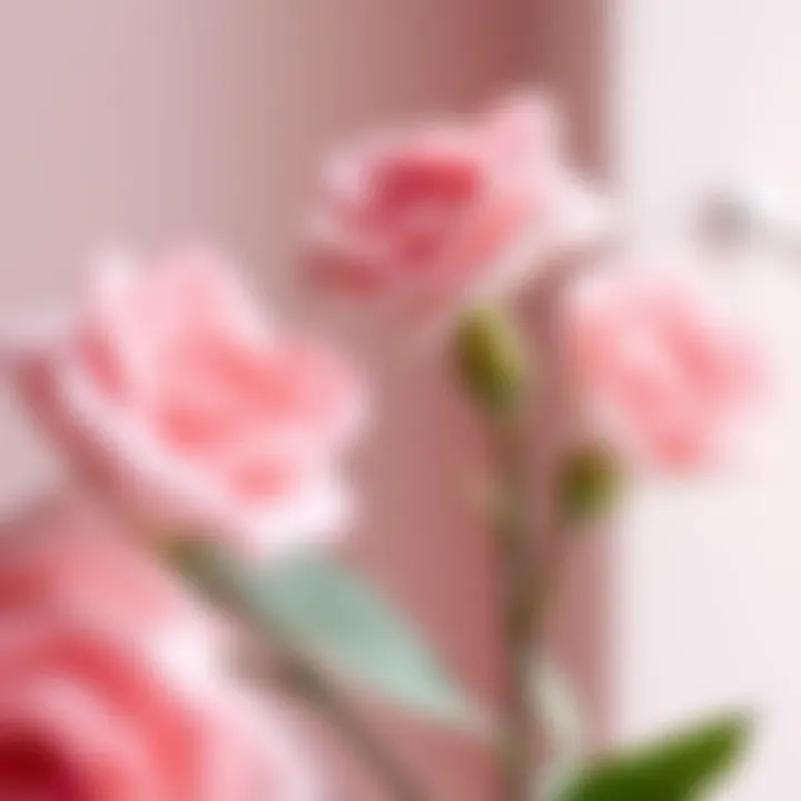 Aesthetic shades of pink blending together