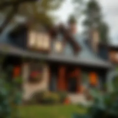 Stunning exterior view of a rustic-style home surrounded by nature