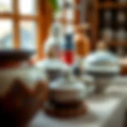 Creative ceramic projects displayed elegantly