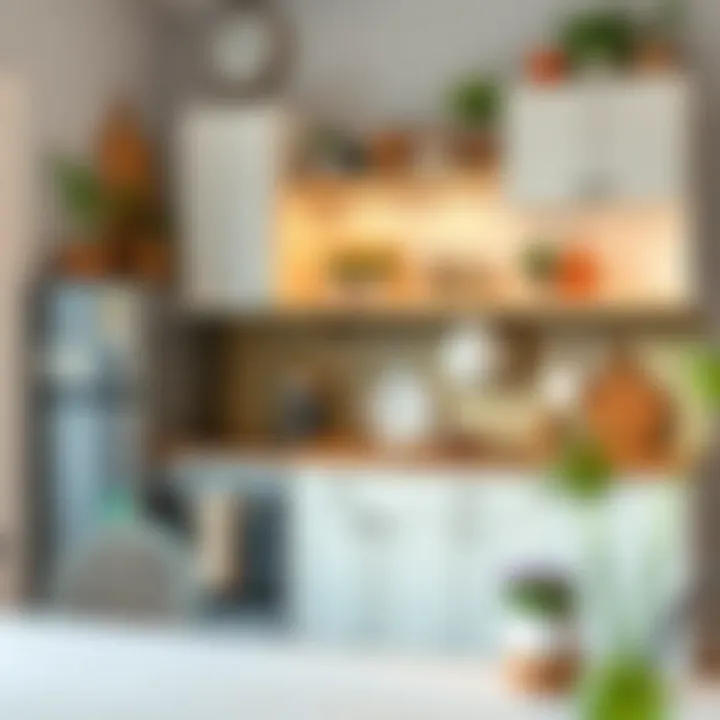 Functional small kitchen with personalized decor