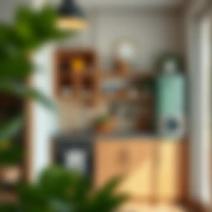 Organized small kitchen showcasing clever design